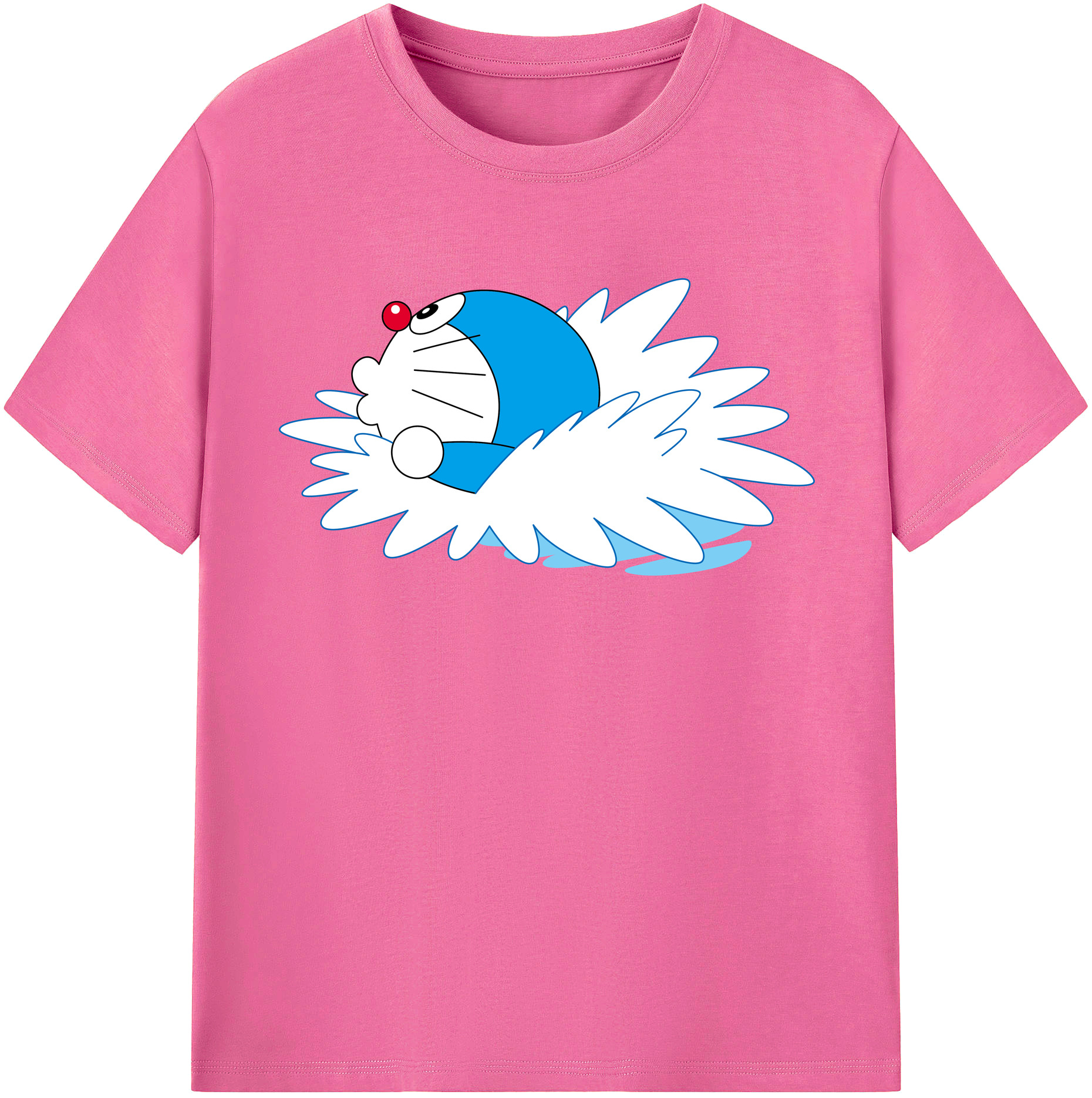 （画像用） ドラえもん Doraemon レディースカジュアルプリントTシャツ（綿100％）
